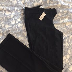 Black pin strip suit pants